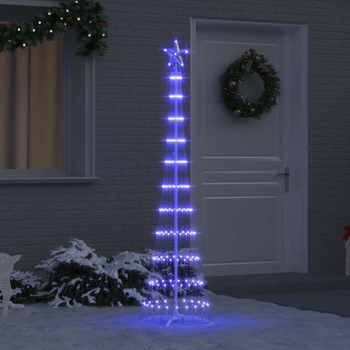 Brad de Crăciun LED albastru 138.5 x 138.5 x 399 cm Metal - WALTI WALTI