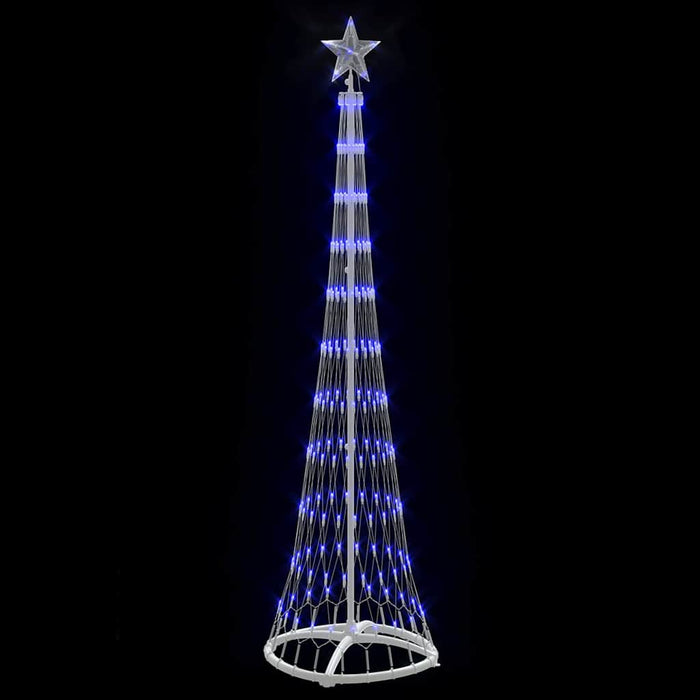 Brad de Crăciun LED albastru 138.5 x 138.5 x 399 cm Metal - WALTI WALTI