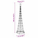 Brad de Crăciun LED Multicolour 138.5 x 138.5 x 399 cm Metal - WALTI WALTI