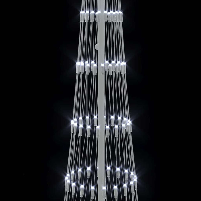 Brad de Crăciun LED Alb rece 138.5 x 138.5 x 399 cm Metal - WALTI WALTI