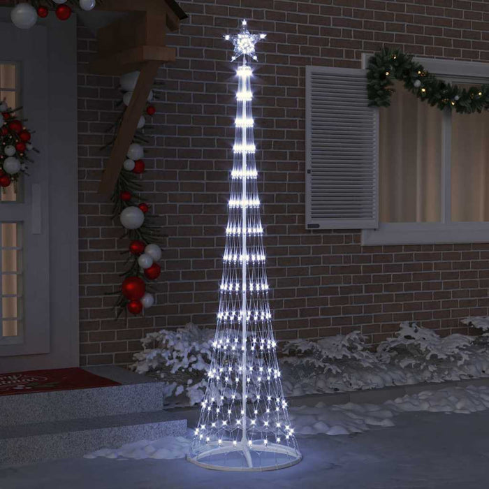 Brad de Crăciun LED Alb rece 138.5 x 138.5 x 399 cm Metal - WALTI WALTI