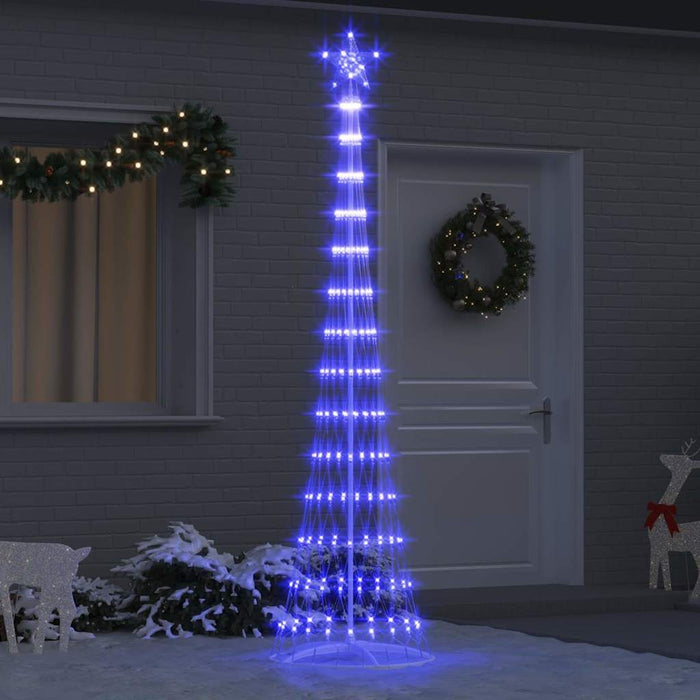 Brad de Crăciun LED albastru 138.5 x 138.5 x 399 cm Metal - WALTI WALTI