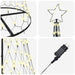 Brad de Crăciun LED cu 295 LED cu suport Alb cald 250 cm Metal - WALTI WALTI