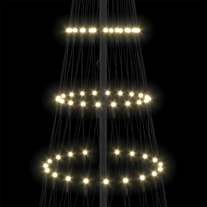Brad de Crăciun LED cu 295 LED cu suport Alb cald 250 cm Metal - WALTI WALTI