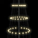 Brad de Crăciun LED cu 295 LED cu suport Alb cald 250 cm Metal - WALTI WALTI