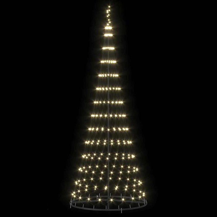 Brad de Crăciun LED cu 295 LED cu suport Alb cald 250 cm Metal - WALTI WALTI