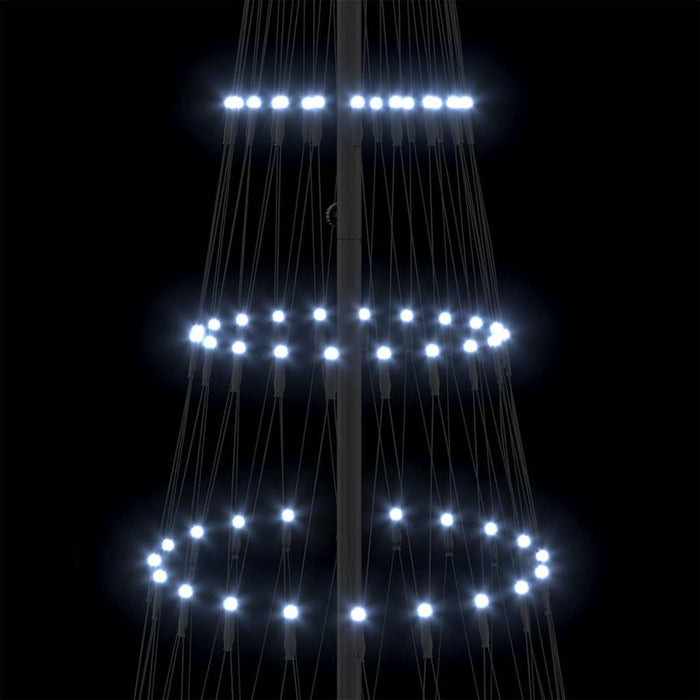 Brad de Crăciun LED cu 295 LED cu suport Alb rece 250 cm Metal - WALTI WALTI