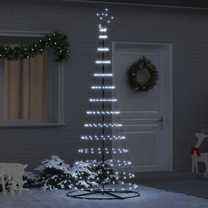 Brad de Crăciun LED cu 295 LED cu suport Alb rece 250 cm Metal - WALTI WALTI