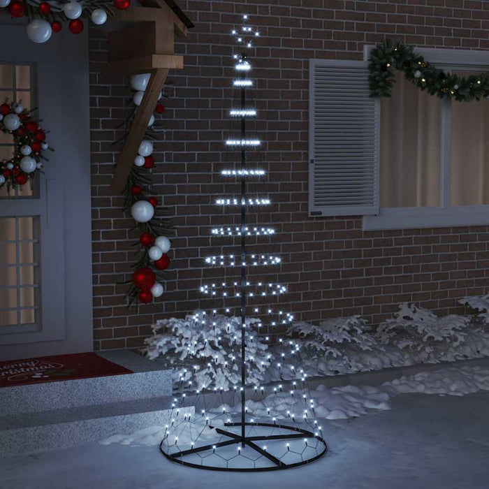 Brad de Crăciun LED cu 295 LED cu suport Alb rece 250 cm Metal - WALTI WALTI