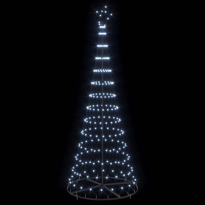Brad de Crăciun LED cu 295 LED cu suport Alb rece 250 cm Metal - WALTI WALTI