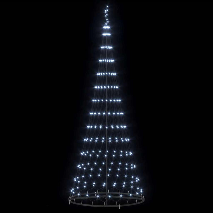 Brad de Crăciun LED cu 295 LED cu suport Alb rece 250 cm Metal - WALTI WALTI