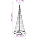 Brad de Crăciun LED cu 295 LED cu suport Alb rece 250 cm Metal - WALTI WALTI