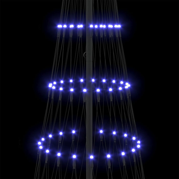 Brad de Crăciun LED cu 295 LED cu suport albastru 250 cm Metal - WALTI WALTI