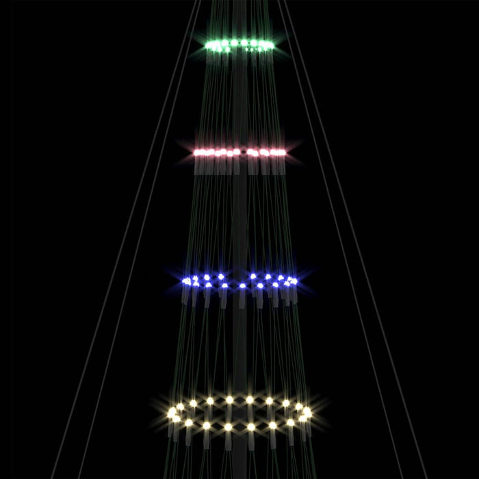 Brad de Crăciun LED cu 455 LED Multicolour 399 cm Metal - WALTI WALTI