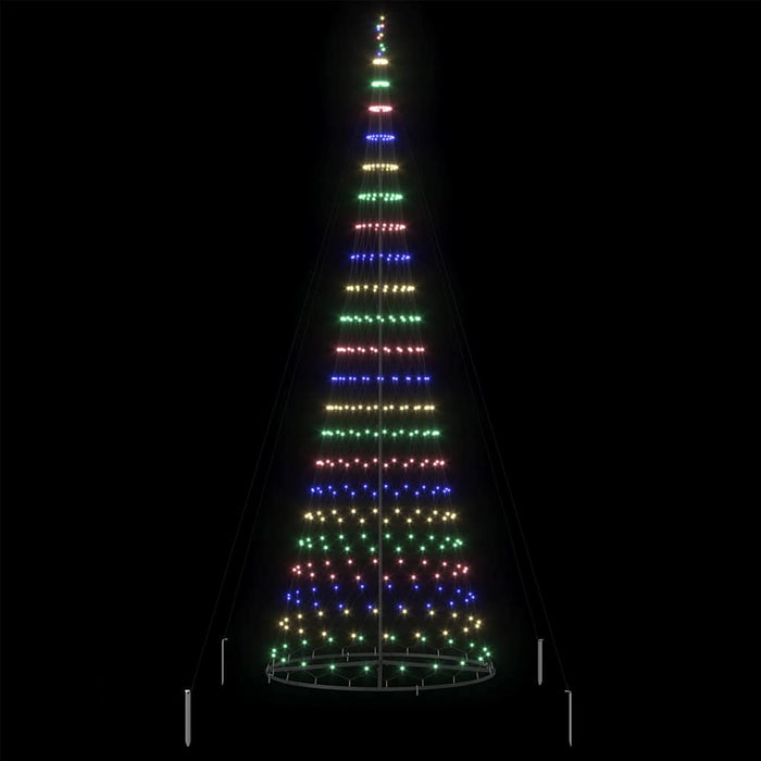 Brad de Crăciun LED cu 455 LED Multicolour 399 cm Metal - WALTI WALTI