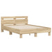 Cadru de pat cu led Sonoma 137 x 190 cm Lemn compozit - WALTI WALTI