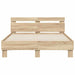 Cadru de pat cu led Sonoma 137 x 190 cm Lemn compozit - WALTI WALTI