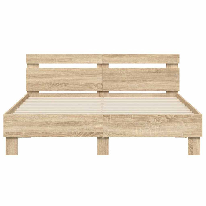 Cadru de pat cu led Sonoma 152 x 203 cm Lemn compozit - WALTI WALTI