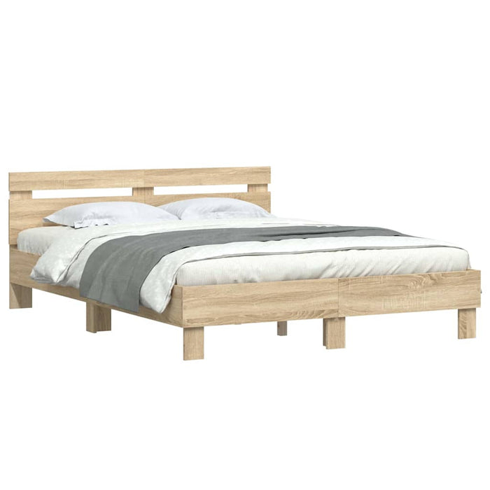 Cadru de pat cu led Sonoma 152 x 203 cm Lemn compozit - WALTI WALTI