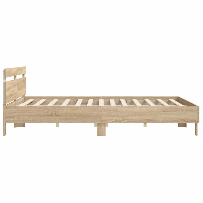 Cadru de pat cu led Sonoma 193 x 203 cm Lemn compozit - WALTI WALTI
