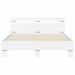Cadru de pat cu led cu headboard Alb 137 x 190 cm Lemn compozit - WALTI WALTI