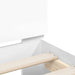 Cadru de pat cu led cu headboard Alb 152 x 203 cm Lemn compozit - WALTI WALTI