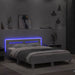 Cadru de pat cu led cu headboard Alb 152 x 203 cm Lemn compozit - WALTI WALTI