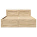 Cadru de pat cu sertar 2 pcs Sonoma 137 x 188 cm Lemn compozit - WALTI WALTI