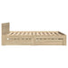 Cadru de pat cu sertar 2 pcs Sonoma 137 x 188 cm Lemn compozit - WALTI WALTI