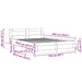 Cadru de pat cu sertar 2 pcs Sonoma 153 x 203 cm Lemn compozit - WALTI WALTI