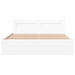 Cadru de pat cu headboard 2 pcs Alb 150 x 200 cm Lemn compozit - WALTI WALTI
