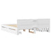 Cadru de pat cu headboard 2 pcs Alb 193 x 203 cm Lemn compozit - WALTI WALTI