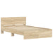 Cadru de pat cu headboard Sonoma 137 x 190 cm Lemn compozit - WALTI WALTI