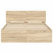 Cadru de pat cu headboard Sonoma 137 x 190 cm Lemn compozit - WALTI WALTI