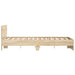 Cadru de pat cu headboard Sonoma 137 x 190 cm Lemn compozit - WALTI WALTI