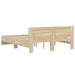 Cadru de pat cu headboard Sonoma 152 x 203 cm Lemn compozit - WALTI WALTI