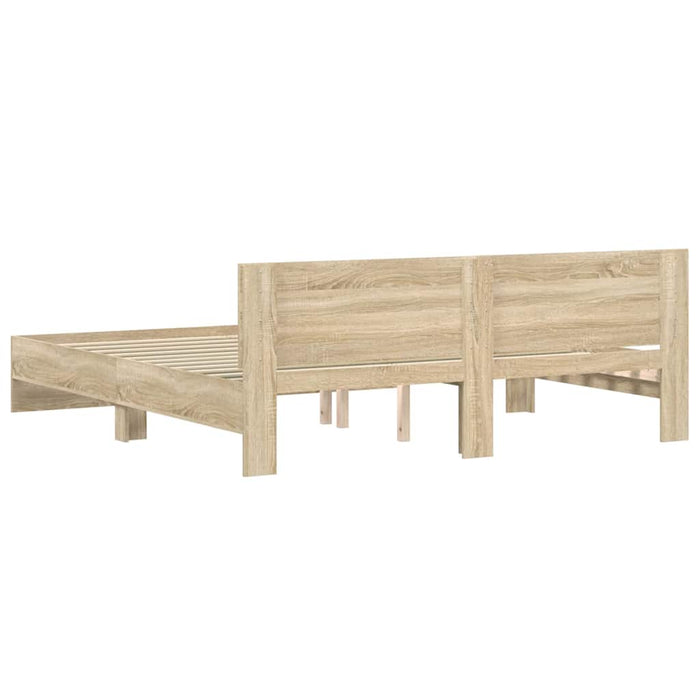 Cadru de pat Pe perete Sonoma 193 x 203 cm Lemn prelucrat WALTI