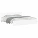 Cadru de pat cu headboard Alb 137 x 190 cm Lemn compozit - WALTI WALTI