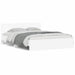 Cadru de pat cu headboard Alb 152 x 203 cm Lemn compozit - WALTI WALTI