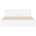 Cadru de pat cu headboard Alb 152 x 203 cm Lemn compozit - WALTI WALTI