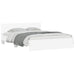 Cadru de pat cu headboard Alb 152 x 203 cm Lemn compozit - WALTI WALTI