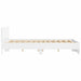 Cadru de pat cu headboard Alb 152 x 203 cm Lemn compozit - WALTI WALTI