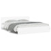 Cadru de pat cu headboard 2 pcs Alb 193 x 203 cm Lemn compozit - WALTI WALTI