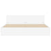 Cadru de pat cu headboard 2 pcs Alb 193 x 203 cm Lemn compozit - WALTI WALTI