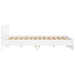 Cadru de pat cu headboard 2 pcs Alb 193 x 203 cm Lemn compozit - WALTI WALTI