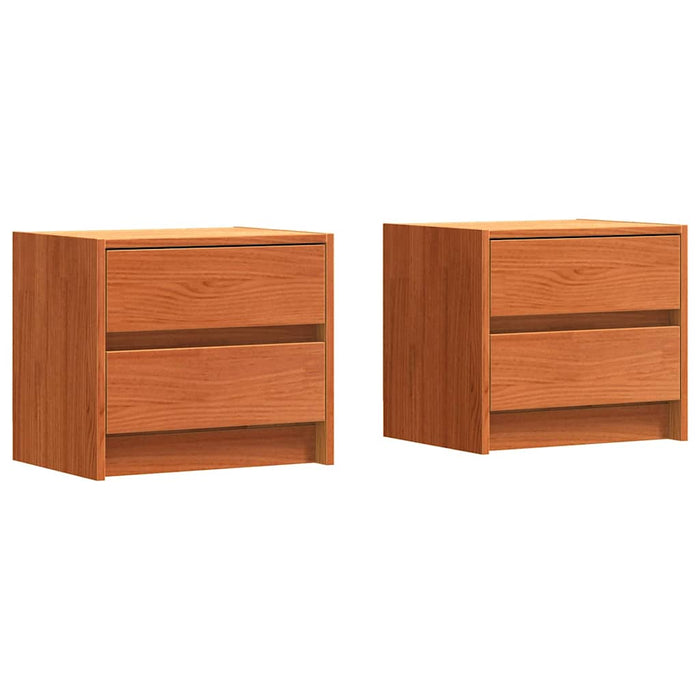 Mese de noptieră 2 pcs Maroniu cerat 40 x 30.5 x 35.5 cm - WALTI WALTI