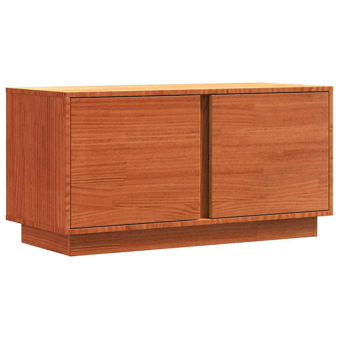 Cabinet TV Maroniu cerat 80 x 35 x 40,5 cm Lemn de pin masiv - WALTI WALTI