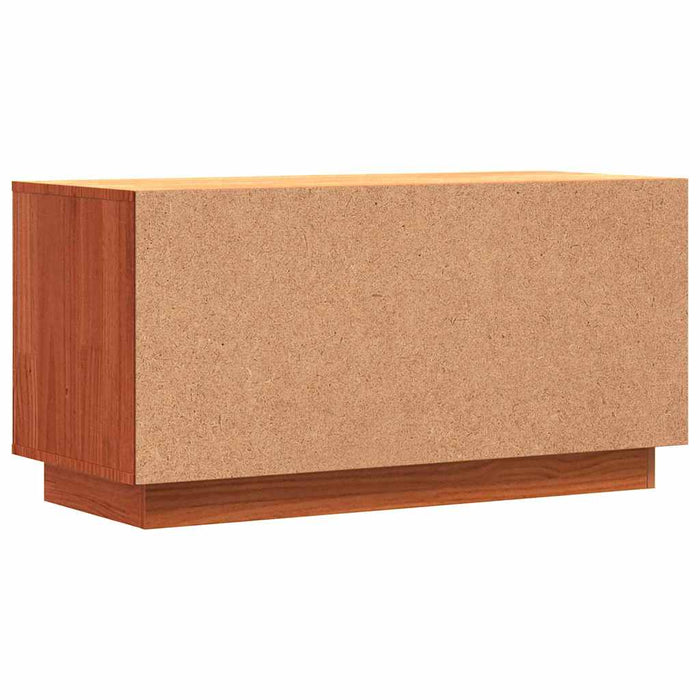 Cabinet TV Maroniu cerat 80 x 35 x 40,5 cm Lemn de pin masiv - WALTI WALTI