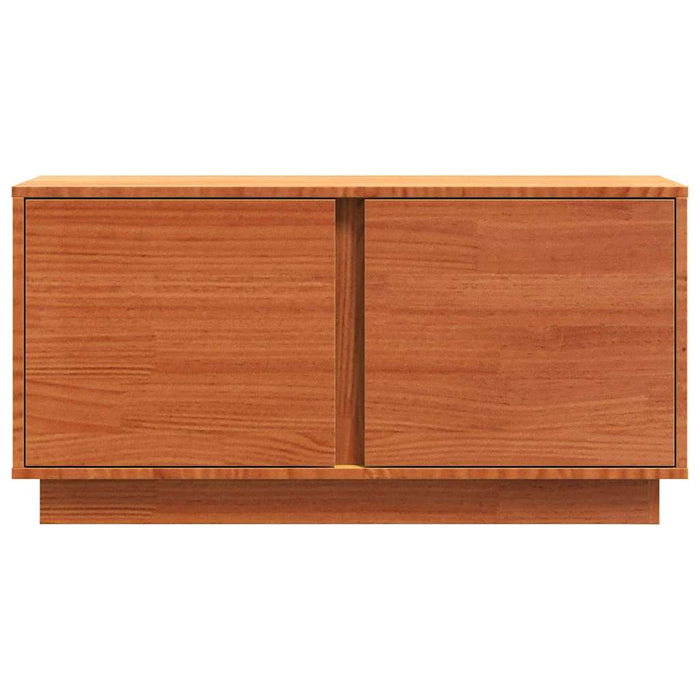 Cabinet TV Maroniu cerat 80 x 35 x 40,5 cm Lemn de pin masiv - WALTI WALTI