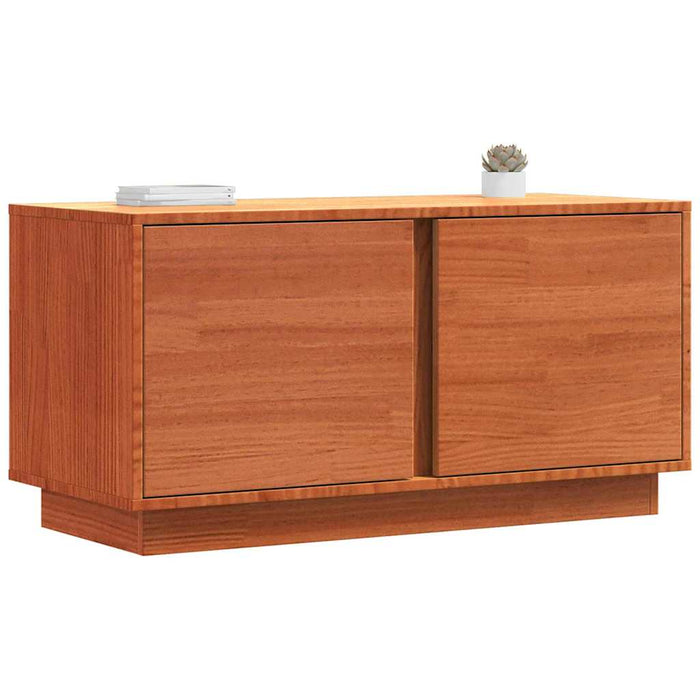 Cabinet TV Maroniu cerat 80 x 35 x 40,5 cm Lemn de pin masiv - WALTI WALTI